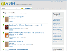 Tablet Screenshot of projecteuclid.org